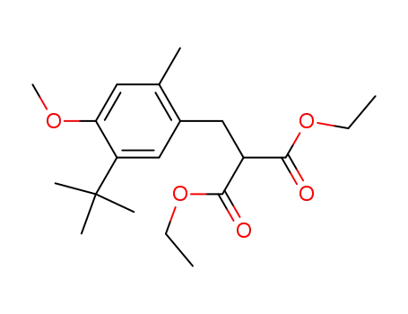 (2-Methyl-4-methoxy-5-t-butylbenzyl)-malonsaeure-diethylester