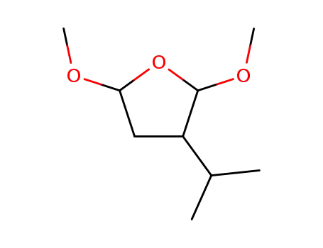 Molecular Structure of 98260-19-6 (Furan, tetrahydro-2,5-dimethoxy-3-(1-methylethyl)- (9CI))