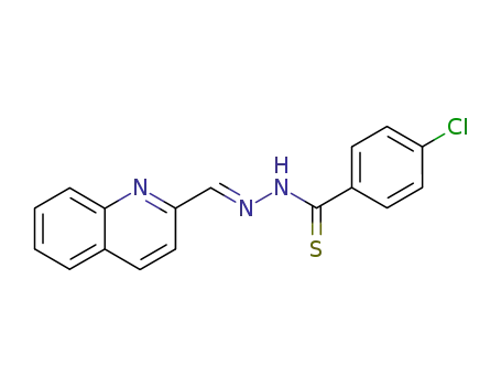 4-chloro-thiobenzoic acid-([2]quinolylmethylene-hydrazide)