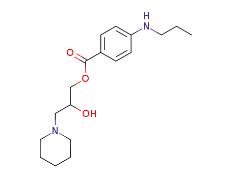 4-propylamino-benzoic acid-(2-hydroxy-3-piperidino-propyl ester)