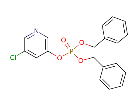 Molecular Structure of 141843-93-8 (Phosphoric acid dibenzyl ester 5-chloro-pyridin-3-yl ester)