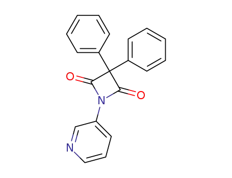 Molecular Structure of 111796-65-7 (3,3-diphenyl-1-[3]pyridyl-azetidine-2,4-dione)