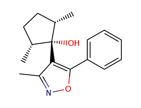 1S*,2R*,5S*-2,5-dimethyl-1-(3'-methyl-5'-phenylisoxazol-4'-yl)cyclopentan-1-ol