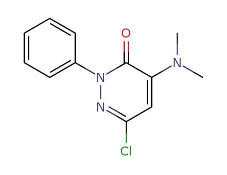 3(2H)-Pyridazinone, 6-chloro-4-(dimethylamino)-2-phenyl-