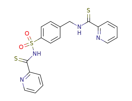 Molecular Structure of 109568-34-5 (4-[(pyridine-2-thiocarbonylamino)-methyl]-benzenesulfonic acid-(pyridine-2-thiocarbonylamide))