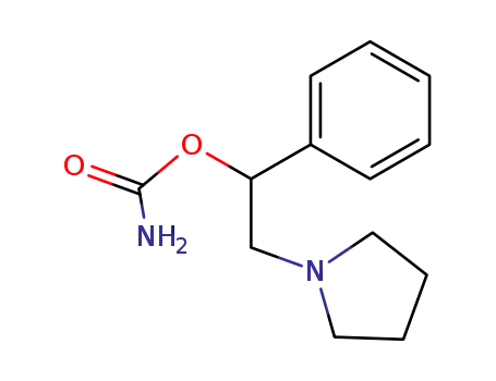 carbamic acid-(1-phenyl-2-pyrrolidino-ethyl ester)