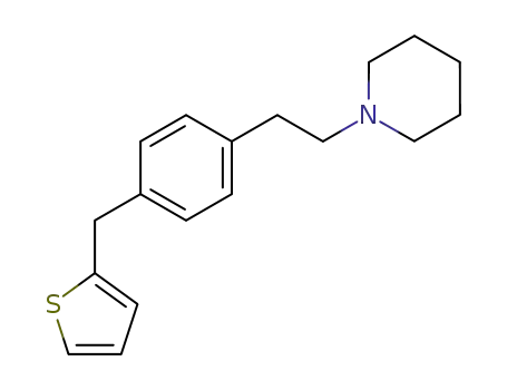 1-(4-[2]thienylmethyl-phenethyl)-piperidine