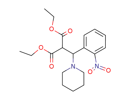 1-(2-nitrophenyl)-1-(1-piperidyl)-2,2-diethoxycarbonylethane