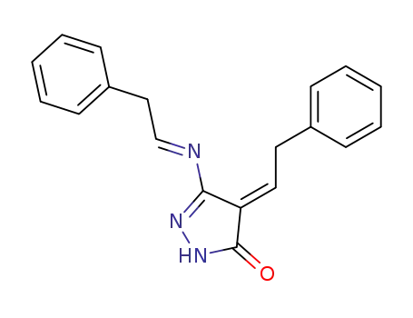 4-phenethylidene-5-phenethylidenamino-2,4-dihydro-pyrazol-3-one