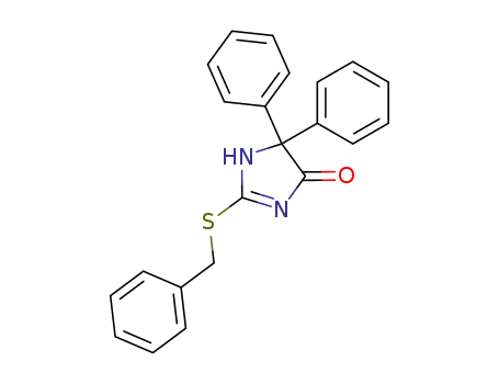 2-benzylmercapto-5,5-diphenyl-1,5-dihydro-imidazol-4-one