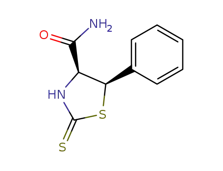 (+/-)-5<i>c</i>-phenyl-2-thioxo-thiazolidine-4<i>r</i>-carboxylic acid amide