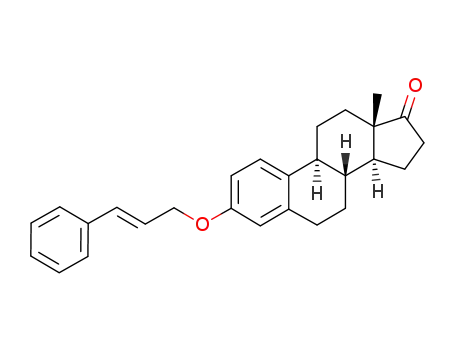 Molecular Structure of 1624-66-4 (3-(<i>trans</i>-cinnamyloxy)-estra-1,3,5<sup>(10)</sup>-trien-17-one)