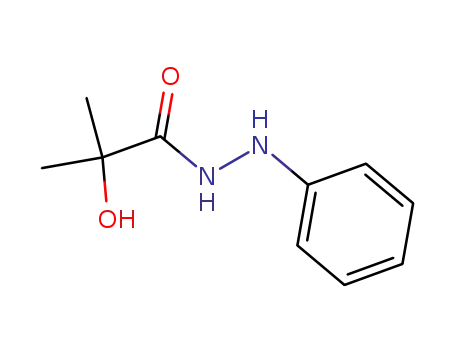 Molecular Structure of 15421-39-3 (Propanoic acid,2-hydroxy-2-methyl-, 2-phenylhydrazide)