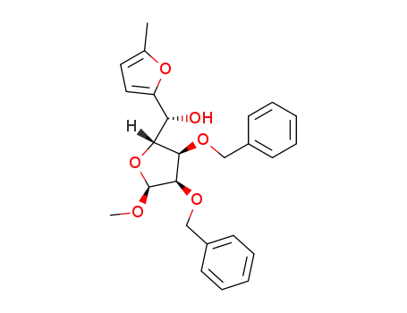 methyl 2,3-di-O-benzyl-5-C-<2-(5-methylfuryl)>-α-L-talo-pentofuranoside