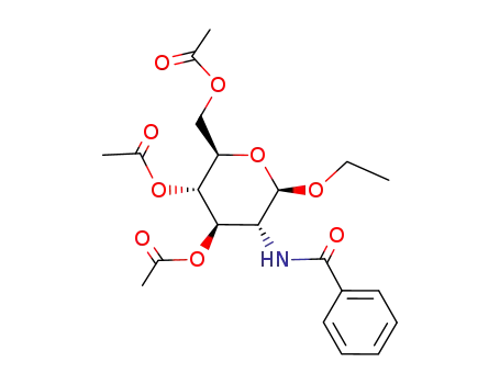 ethyl-(tri-<i>O</i>-acetyl-2-benzoylamino-2-deoxy-β-D-glucopyranoside)