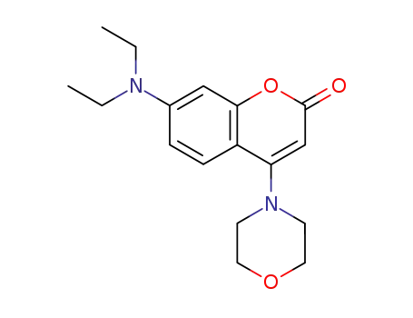 7-(Diethylamino)-4-(morpholin-4-yl)-2H-1-benzopyran-2-one