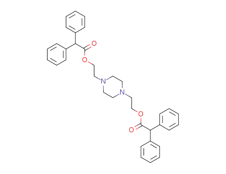 diphenyl-acetic acid 2,2'-piperazine-1,4-diyl-diethyl ester