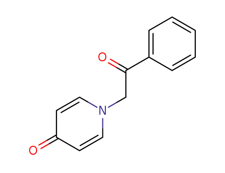 Molecular Structure of 107624-94-2 (1-phenacyl-1<i>H</i>-pyridin-4-one)