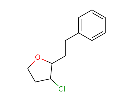 3-chloro-2-phenethyl-tetrahydro-furan