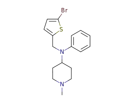 <i>N</i>-(5-bromo-[2]thienylmethyl)-<i>N</i>-(1-methyl-[4]piperidyl)-aniline