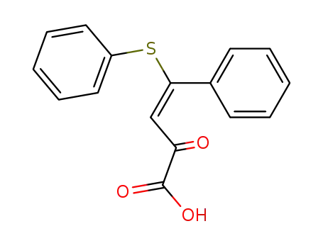 3-Butenoic acid, 2-oxo-4-phenyl-4-(phenylthio)-, (E)-