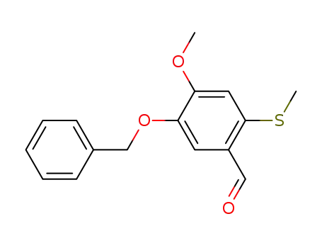5-Benzyloxy-4-methoxy-2-methylsulfanyl-benzaldehyde
