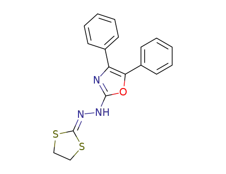 2(3H)-Oxazolone, 4,5-diphenyl-, 1,3-dithiolan-2-ylidenehydrazone