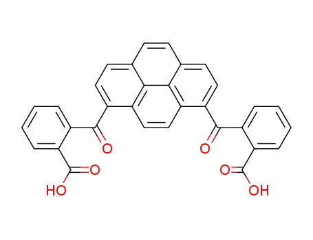 Molecular Structure of 103778-24-1 (2,2'-(pyrene-1,8-dicarbonyl)-di-benzoic acid)