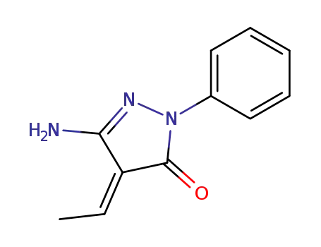 4-ethyliden-5-amino-2-phenyl-2,4-dihydro-pyrazol-3-one