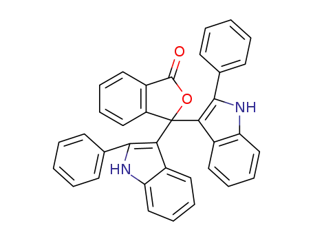 1(3H)-Isobenzofuranone, 3,3-bis(2-phenyl-1H-indol-3-yl)-