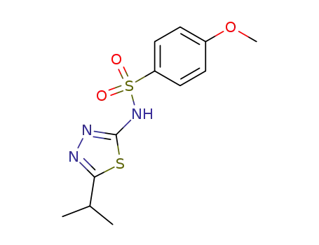 4-methoxy-benzenesulfonic acid-(5-isopropyl-[1,3,4]thiadiazol-2-ylamide)