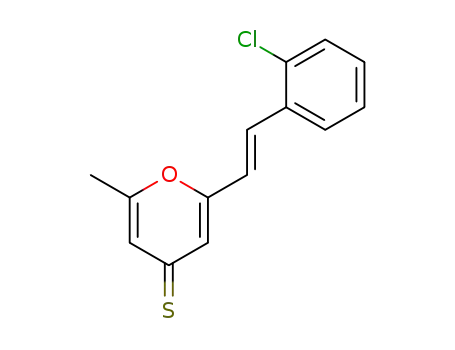 2-(2-chloro-<i>trans</i>-styryl)-6-methyl-pyran-4-thione