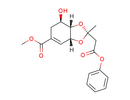 (2R,3aR,7R,7aS)-7-Hydroxy-2-methyl-2-phenoxycarbonylmethyl-3a,6,7,7a-tetrahydro-benzo[1,3]dioxole-5-carboxylic acid methyl ester