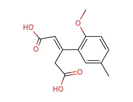 2-Pentenedioic acid, 3-(2-methoxy-5-methylphenyl)-