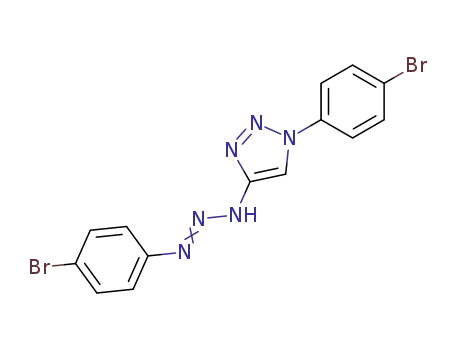 <i>N</i>-(4-bromo-phenyl)-<i>N</i>'-[1-(4-bromo-phenyl)-1<i>H</i>-[1,2,3]triazol-4-yl]-triazene