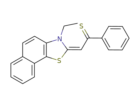 2-(3-ethyl-3<i>H</i>-naphtho[2,1-<i>d</i>]thiazol-2-ylidene)-1-phenyl-ethanethione