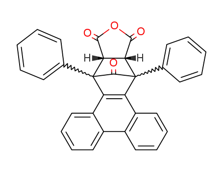 13-oxo-1,4-diphenyl-1,2,3,4-tetrahydro-1ξ,4ξ-methano-triphenylene-2<i>r</i>,3<i>c</i>-dicarboxylic acid-anhydride