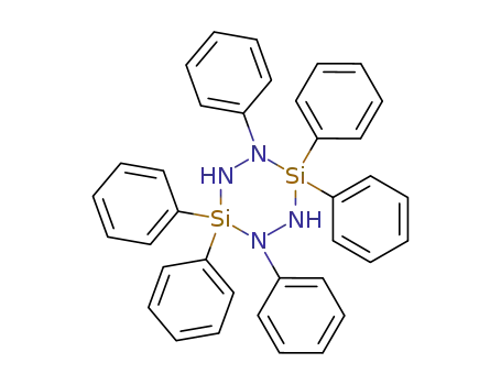 Molecular Structure of 18815-97-9 (1,3,3,4,6,6-hexaphenyl-[1,2,4,5,3,6]tetraazadisilinane)