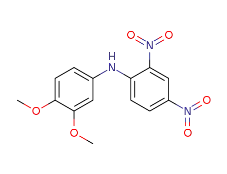 Molecular Structure of 18885-63-7 ((3,4-dimethoxy-phenyl)-(2,4-dinitro-phenyl)-amine)