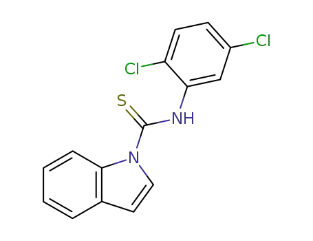Molecular Structure of 135085-68-6 (1H-Indole-1-carbothioamide, N-(2,5-dichlorophenyl)-)