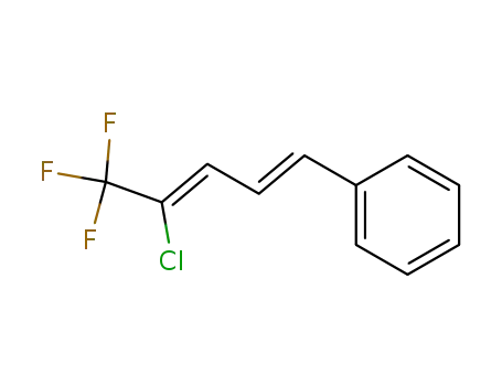 Molecular Structure of 108574-13-6 (((1E,3Z)-4-Chloro-5,5,5-trifluoro-penta-1,3-dienyl)-benzene)