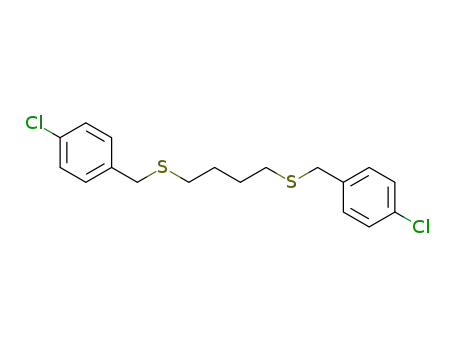 Molecular Structure of 102015-74-7 (1,4-bis-(4-chloro-benzylsulfanyl)-butane)