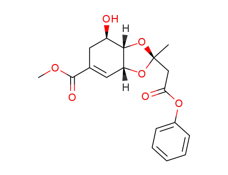 (2S,3aR,7R,7aS)-7-Hydroxy-2-methyl-2-phenoxycarbonylmethyl-3a,6,7,7a-tetrahydro-benzo[1,3]dioxole-5-carboxylic acid methyl ester