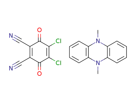 5,10-Dimethyl-5,10-dihydro-phenazine; compound with 4,5-dichloro-3,6-dioxo-cyclohexa-1,4-diene-1,2-dicarbonitrile