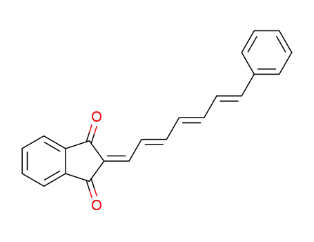 (7<i>t</i>-phenyl-hepta-2<i>t</i>,4<i>t</i>,6-trienylidene)-indan-1,3-dione