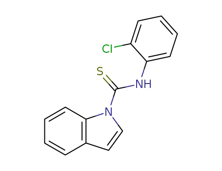 Molecular Structure of 135085-65-3 (Indole-1-carbothioic acid (2-chloro-phenyl)-amide)