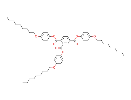 Molecular Structure of 102841-37-2 (Benzene-1,2,4-tricarboxylic acid tris-(4-nonyloxy-phenyl) ester)