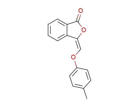 Molecular Structure of 34279-21-5 (3-<i>p</i>-tolyloxymethylene-3<i>H</i>-isobenzofuran-1-one)