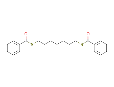 Molecular Structure of 143142-18-1 (Benzenecarbothioic acid, S,S'-1,7-heptanediyl ester)