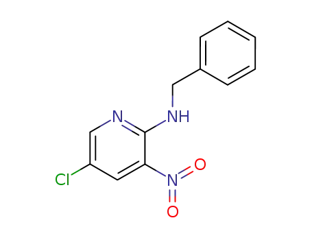 Molecular Structure of 100123-76-0 (benzyl-(5-chloro-3-nitro-[2]pyridyl)-amine)